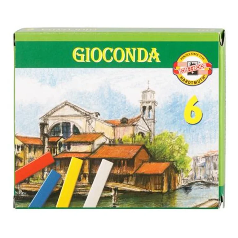 Pasztellkréta, kemény, KOH-I-NOOR "Gioconda 8111 / 6", 6 különböző szín