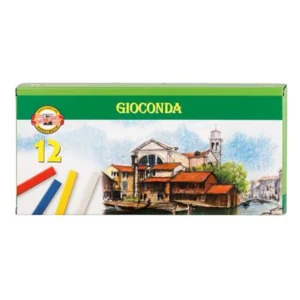 Pasztellkréta, kemény, KOH-I-NOOR „Gioconda 8112 / 6”, 12 különböző szín