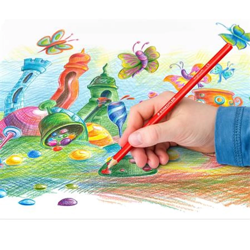 Színes ceruza készlet, háromszögletű, STAEDTLER "Ergo Soft 157", 12 különböző szín,Színes ceruza készlet, háromszögletű, STAEDTLER "Ergo Soft 157", 12 különböző szín