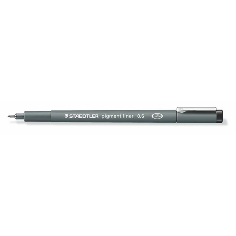 Tusfilc, 0,6 mm, STAEDTLER "Pigment Liner 308", fekete,Tusfilc, 0,6 mm, STAEDTLER "Pigment Liner 308", fekete