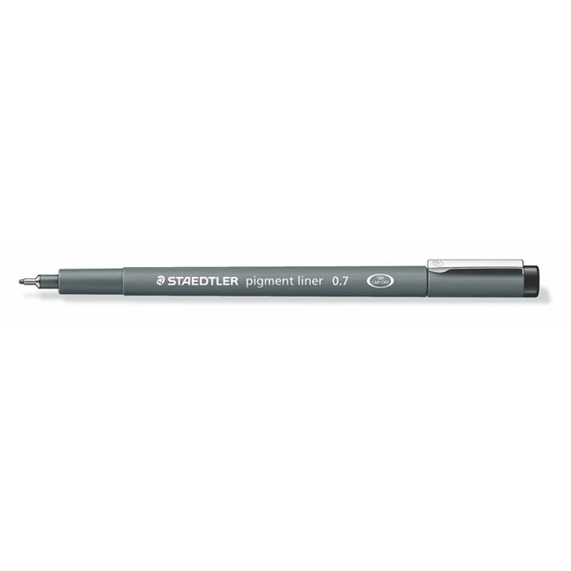 Tusfilc, 0,7 mm, STAEDTLER "Pigment Liner 308", fekete,Tusfilc, 0,7 mm, STAEDTLER "Pigment Liner 308", fekete