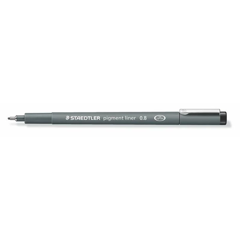 Tusfilc, 0,8 mm, STAEDTLER "Pigment Liner 308", fekete,Tusfilc, 0,8 mm, STAEDTLER "Pigment Liner 308", fekete