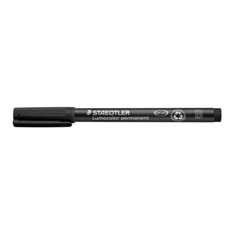 Alkoholos marker, OHP, 1-2,5 mm, STAEDTLER "Lumocolor® 314 B", fekete
