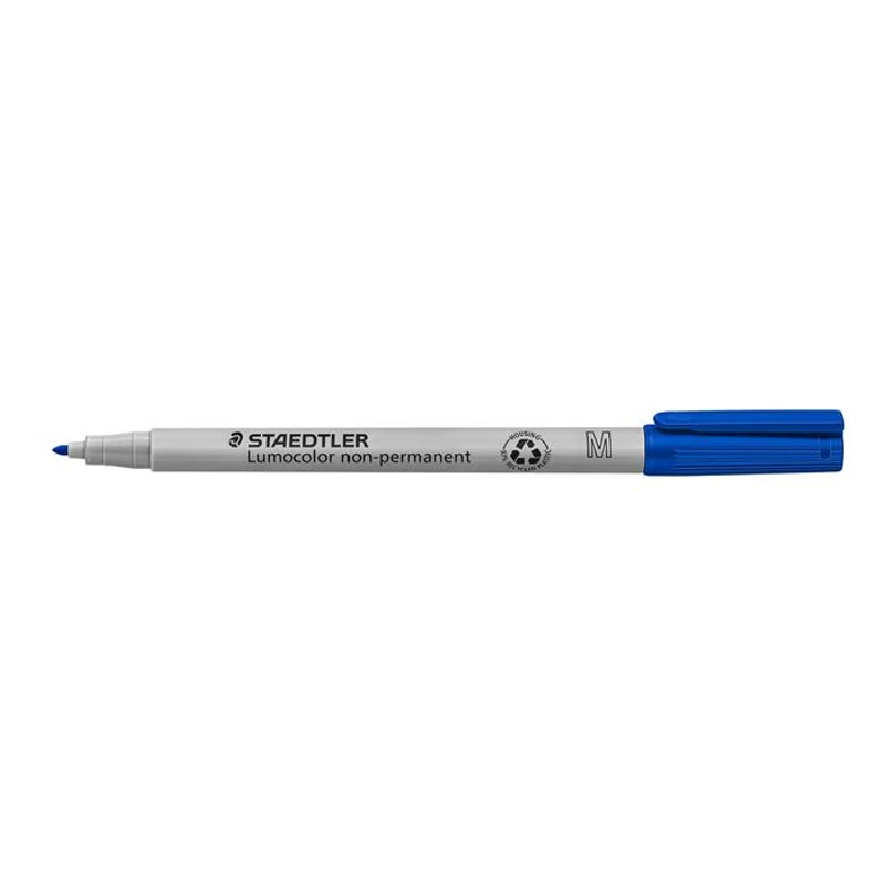 Alkoholmentes marker, OHP, 1 mm, STAEDTLER "Lumocolor® 315 M", kék