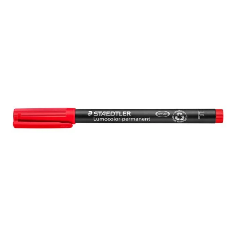 Alkoholos marker, OHP, 0,6 mm, STAEDTLER "Lumocolor® 318 F", piros