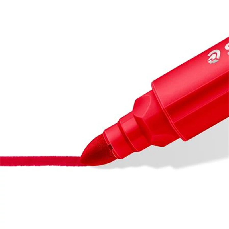 Filctoll készlet, 3 mm, háromszögletű, kimosható, STAEDTLER "Noris® jumbo 328-B", 12 különböző szín,Filctoll készlet, 3 mm, háromszögletű, kimosható, STAEDTLER "Noris® jumbo 328-B", 12 különböző szín