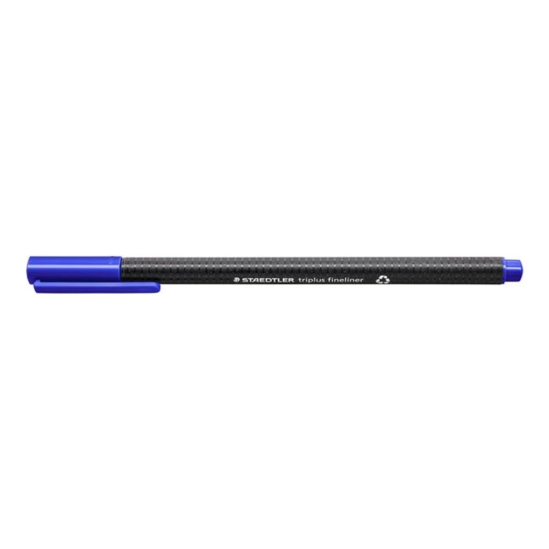Tűfilc, 0,3 mm, STAEDTLER "Triplus 334", kék,Tűfilc, 0,3 mm, STAEDTLER "Triplus 334", kék