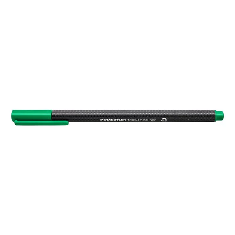 Tűfilc, 0,3 mm, STAEDTLER "Triplus 334", zöld