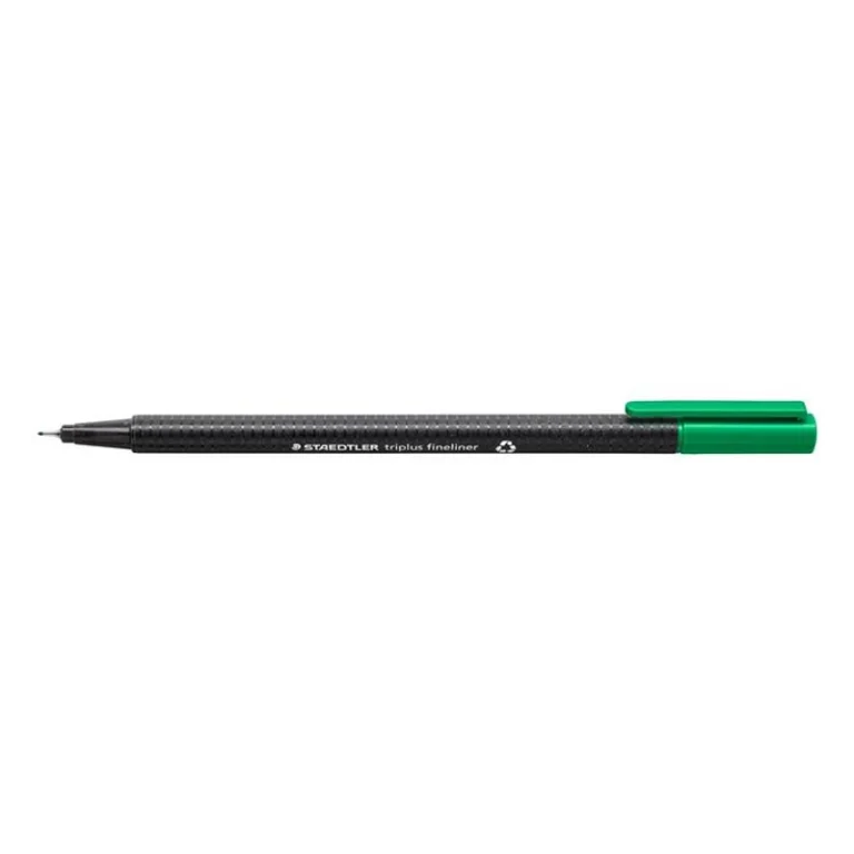 Tűfilc, 0,3 mm, STAEDTLER "Triplus 334", zöld