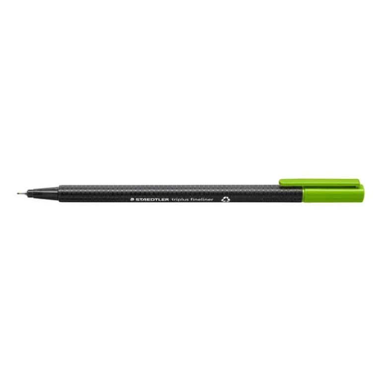 Tűfilc, 0,3 mm, STAEDTLER "Triplus 334", világoszöld