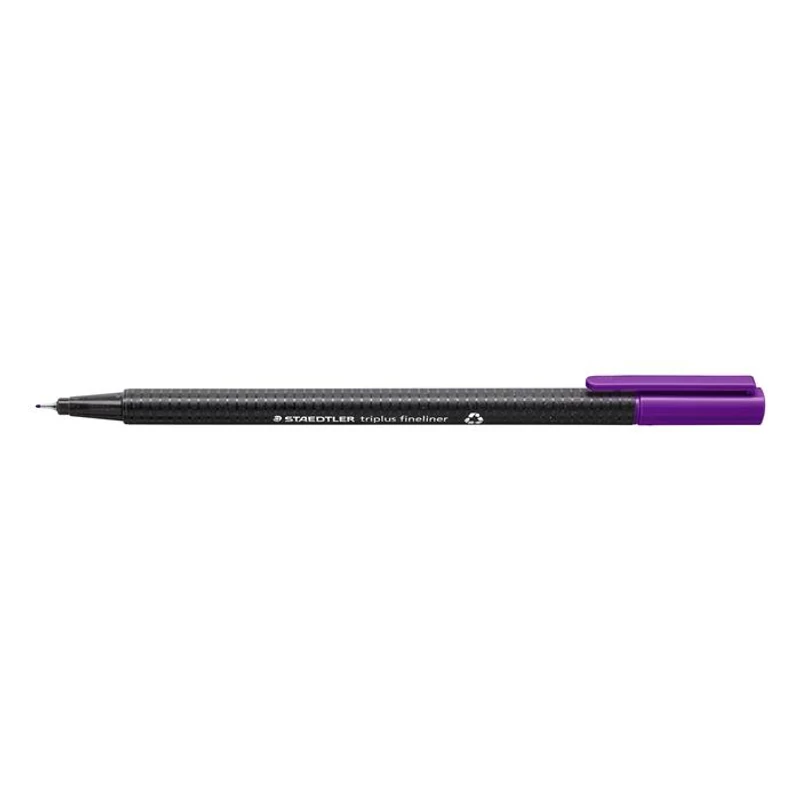 Tűfilc, 0,3 mm, STAEDTLER "Triplus 334", sötétlila