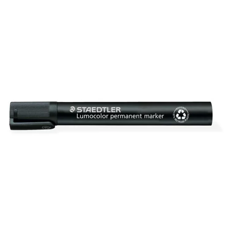 Alkoholos marker, 2-5 mm, vágott, STAEDTLER "Lumocolor® 350", fekete