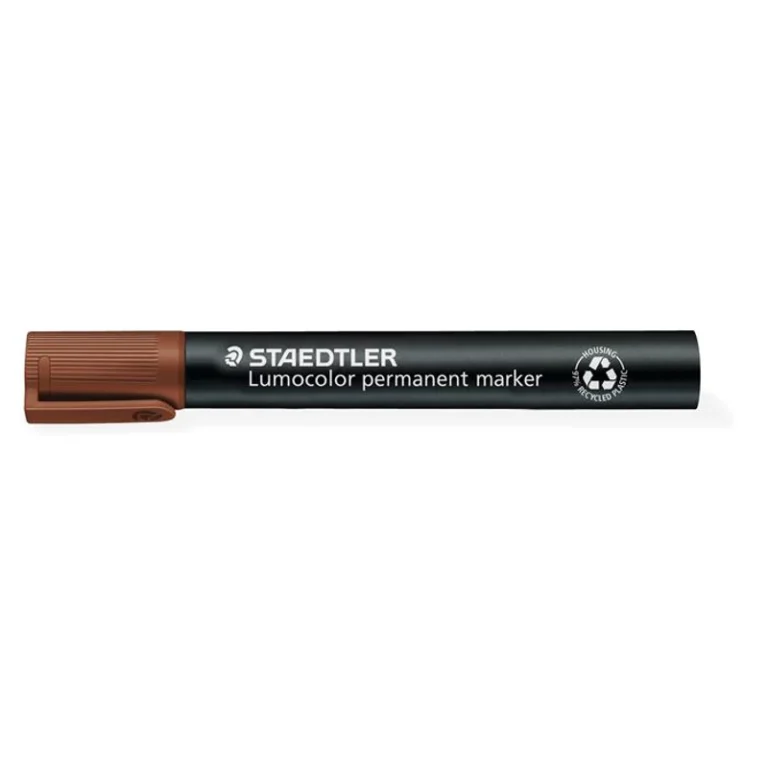 Alkoholos marker, 2 mm, kúpos, STAEDTLER "Lumocolor® 352", barna