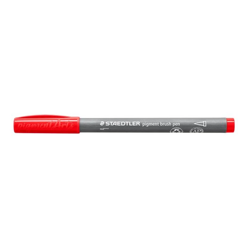 Ecsetirón készlet, STAEDTLER "Pigment brush 371", 12 különböző alapszín