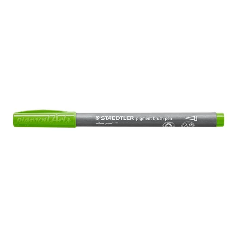 Ecsetirón készlet, STAEDTLER "Pigment brush 371", 12 különböző alapszín
