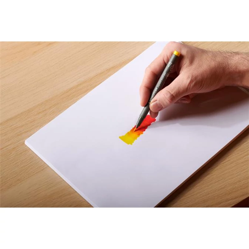 Ecsetirón készlet, STAEDTLER "Pigment brush 371", 12 különböző alapszín