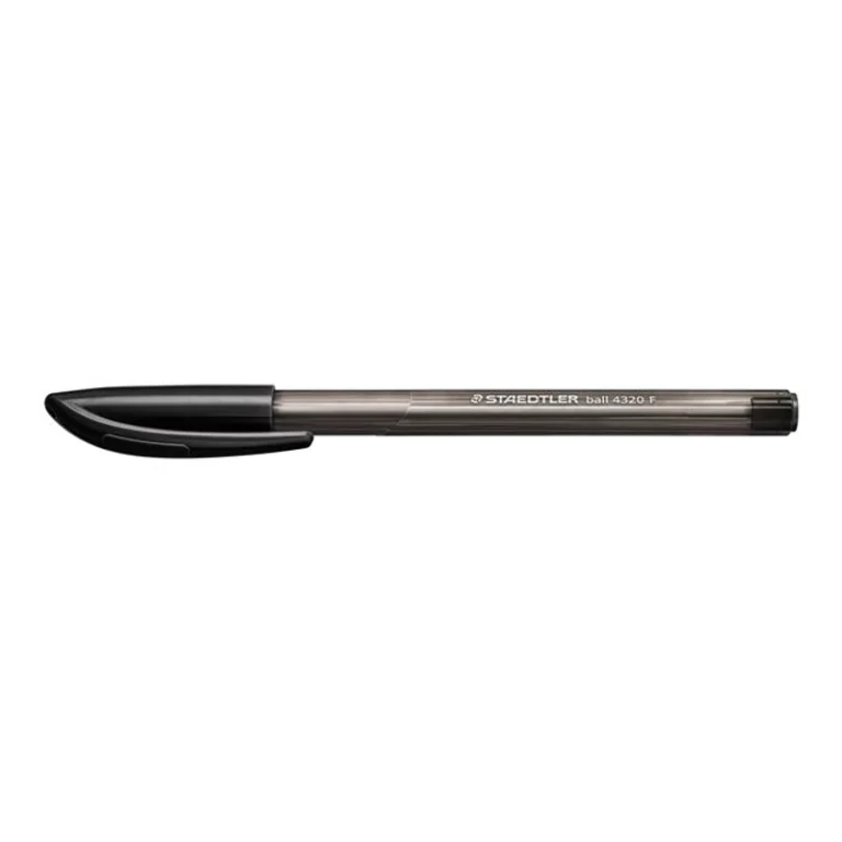 Golyóstoll, 0,3 mm, kupakos, STAEDTLER "Ball 432", fekete