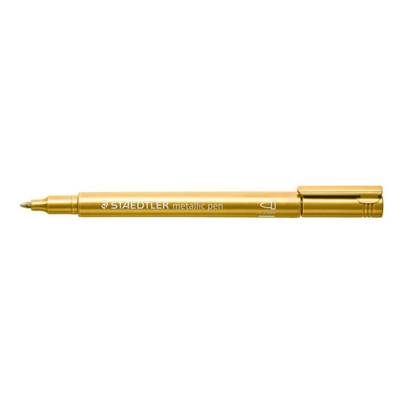 Dekormarker, 1-2 mm, kúpos, STAEDTLER "8323", arany