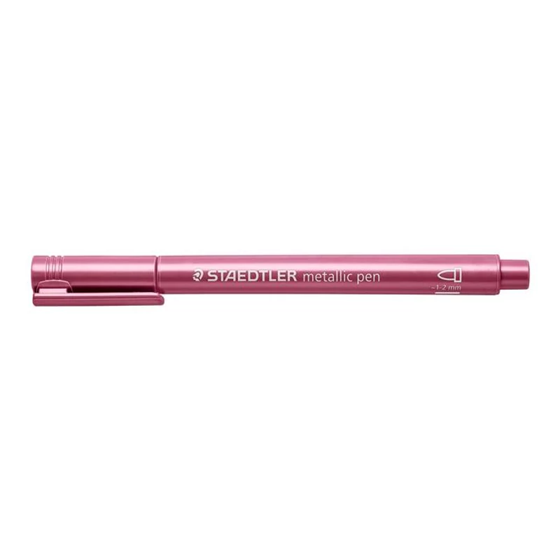 Dekormarker, 1-2 mm, kúpos, STAEDTLER "8323", metálpiros,Dekormarker, 1-2 mm, kúpos, STAEDTLER "8323", metálpiros