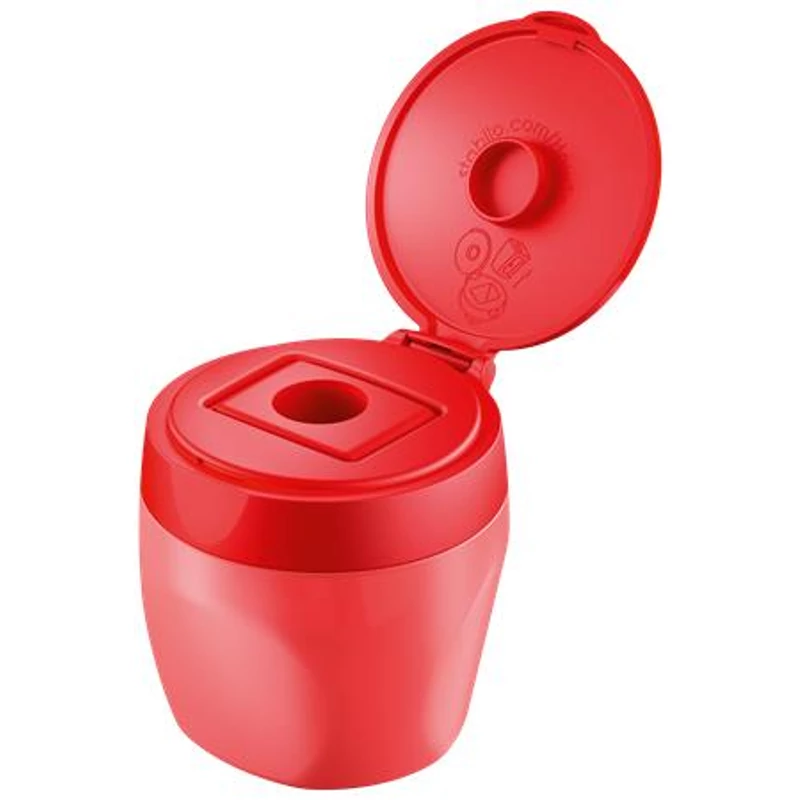 Színes ceruza készlet asztali tartóban, kerek, vastag, STABILO "Woody 3 in 1", 15 különböző szín, hegyezővel