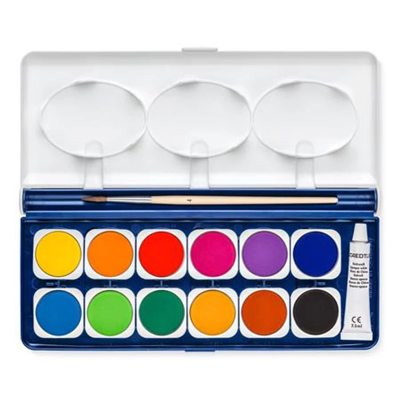 Vízfesték, 12 darabos, STAEDTLER "Noris 888",Vízfesték, 12 darabos, STAEDTLER "Noris 888",Vízfesték, 12 darabos, STAEDTLER "Noris 888"