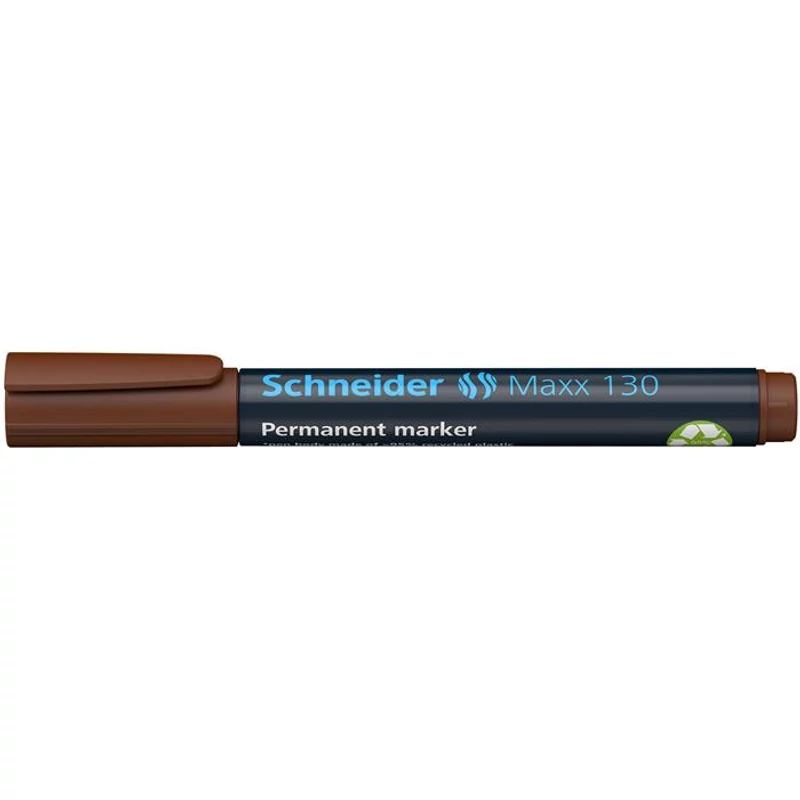 Alkoholos marker, 1-3 mm, kúpos, SCHNEIDER "Maxx 130", barna