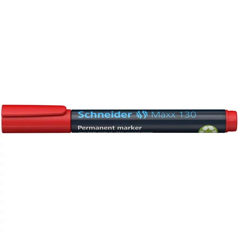 Alkoholos marker, 1-3 mm, kúpos, SCHNEIDER "Maxx 130", piros
