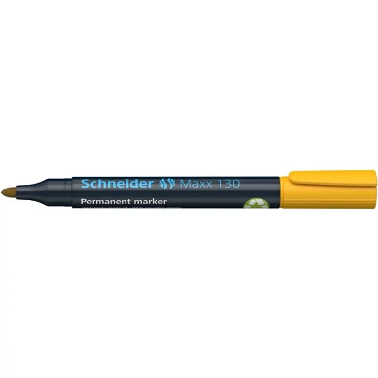 Alkoholos marker, 1-3 mm, kúpos, SCHNEIDER "Maxx 130", sárga