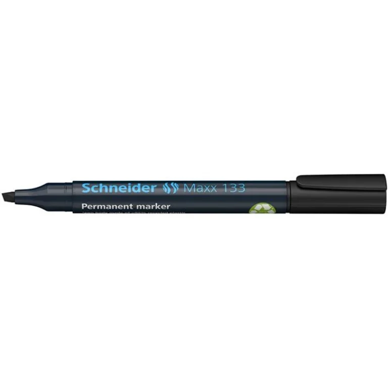 Alkoholos marker, 1-4 mm, vágott, SCHNEIDER "Maxx 133", fekete