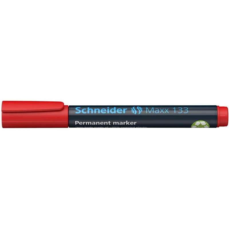 Alkoholos marker, 1-4 mm, vágott, SCHNEIDER "Maxx 133", piros