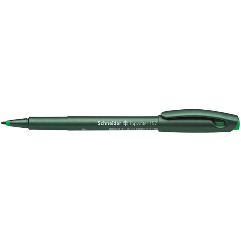 Filctoll, 0,8 mm, SCHNEIDER "Topwriter 157", zöld