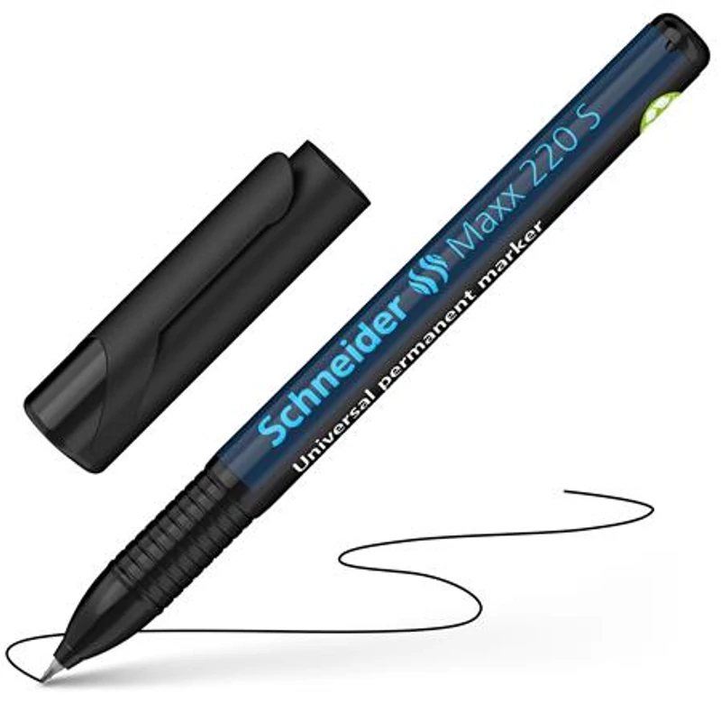 Alkoholos marker, OHP, 0,4 mm, SCHNEIDER "Maxx 220 S", fekete