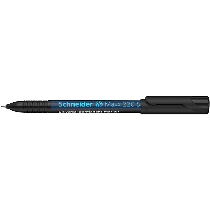 Alkoholos marker, OHP, 0,4 mm, SCHNEIDER "Maxx 220 S", fekete
