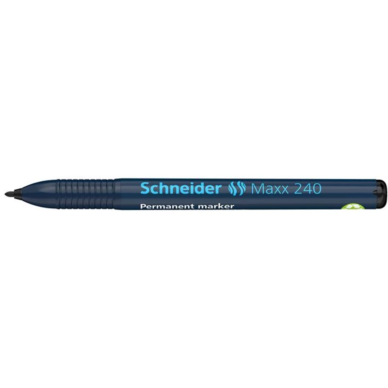 Alkoholos marker, 1-2 mm, kúpos, SCHNEIDER "Maxx 240", fekete