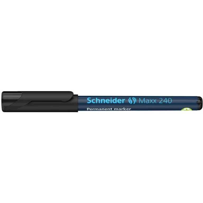 Alkoholos marker, 1-2 mm, kúpos, SCHNEIDER "Maxx 240", fekete