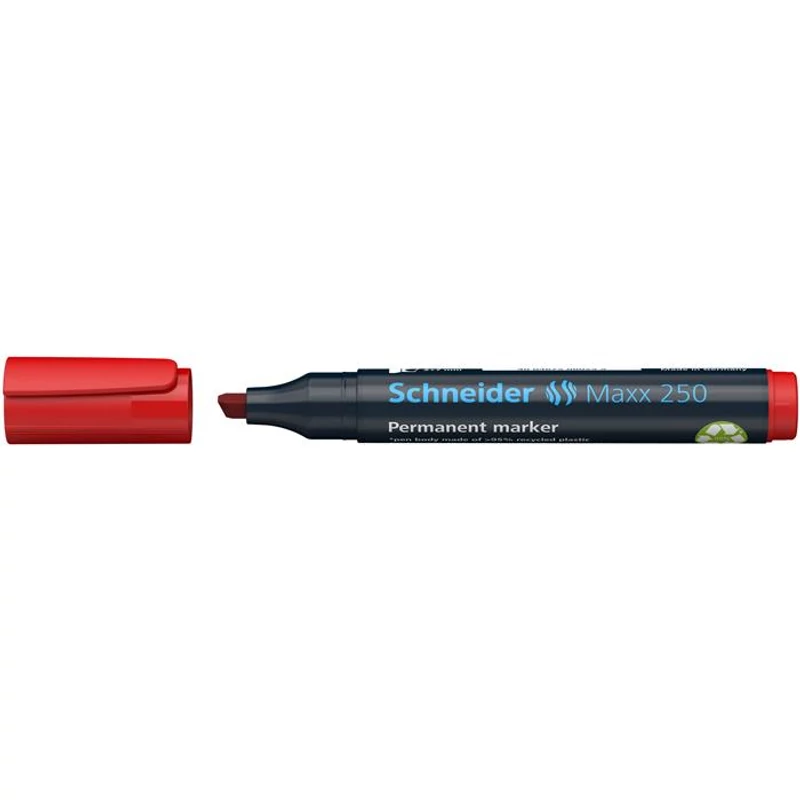Alkoholos marker, 2-7 mm, vágott, SCHNEIDER "Maxx 250", piros,Alkoholos marker, 2-7 mm, vágott, SCHNEIDER "Maxx 250", piros