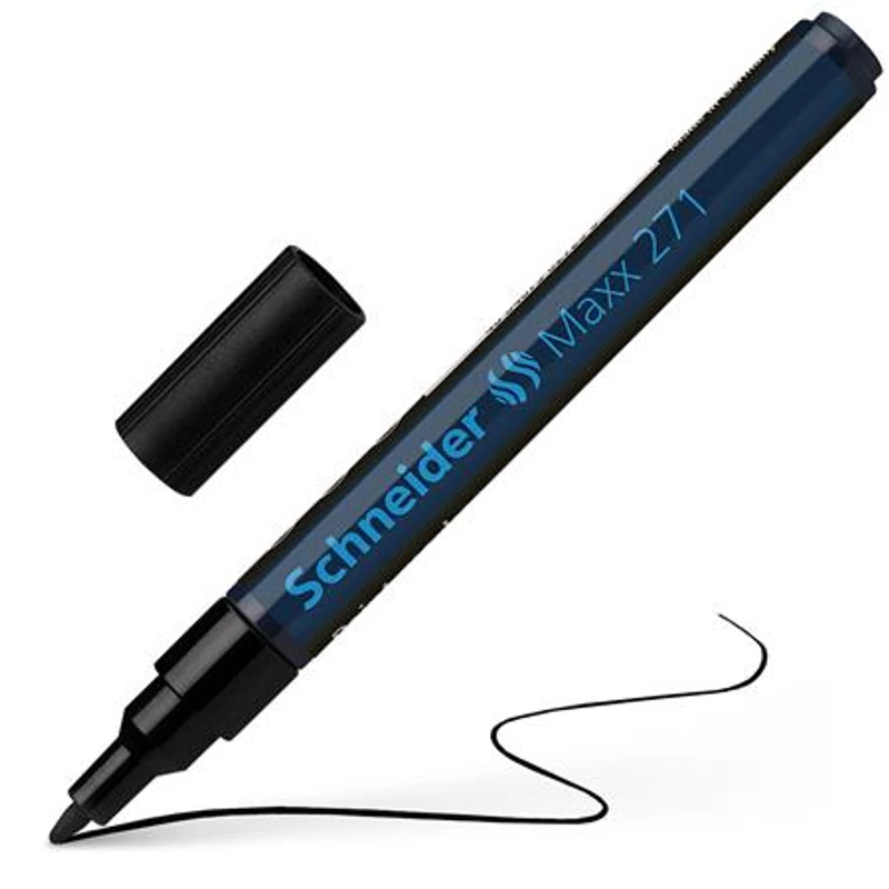 Lakkmarker, 1-2 mm, SCHNEIDER "Maxx 271", fekete