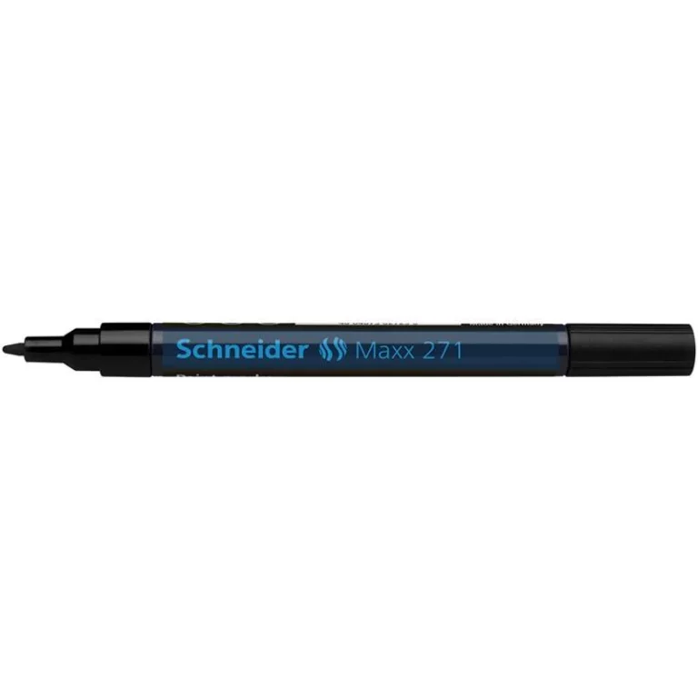 Lakkmarker, 1-2 mm, SCHNEIDER "Maxx 271", fekete