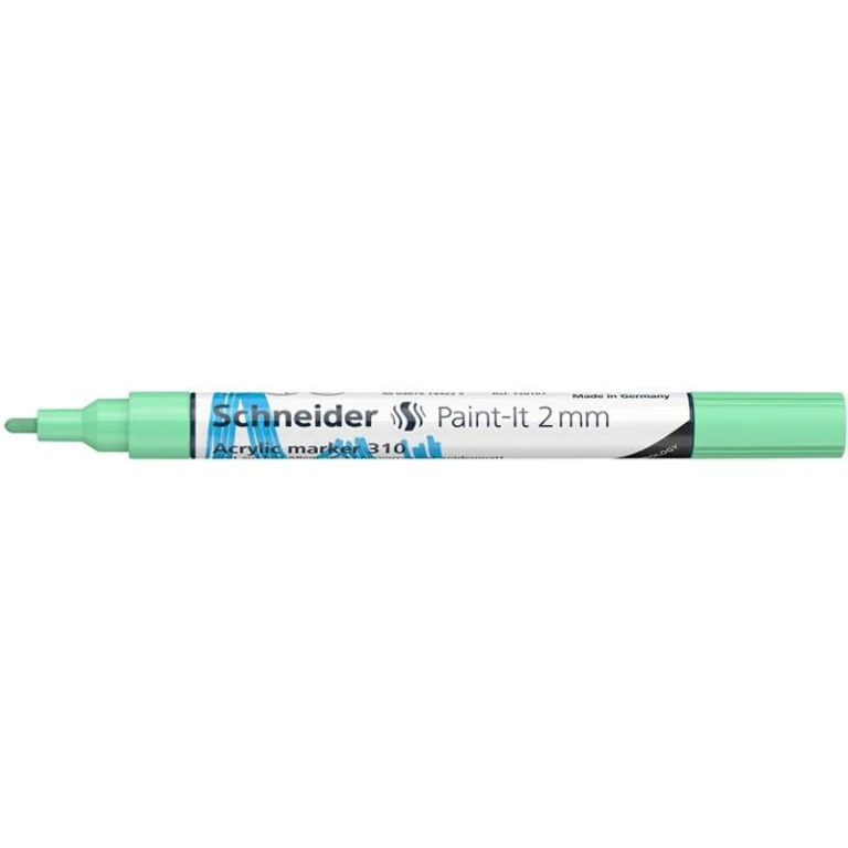 Dekormarker, akril, 2 mm, SCHNEIDER "Paint-It 310", pasztellzöld