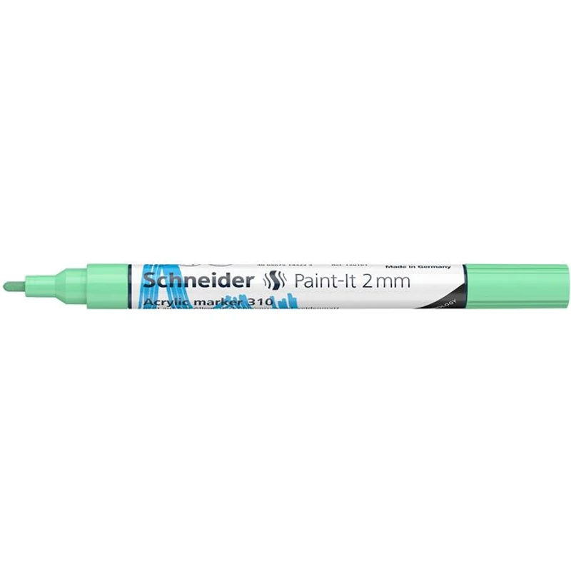 Dekormarker, akril, 2 mm, SCHNEIDER "Paint-It 310", pasztellzöld
