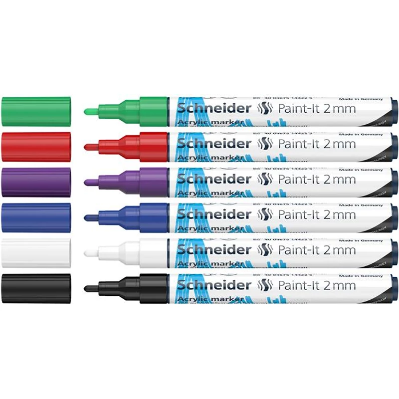 Dekormarker készlet, akril, 2 mm, SCHNEIDER "Paint-It 310", 6 különböző szín,Dekormarker készlet, akril, 2 mm, SCHNEIDER "Paint-It 310", 6 különböző szín,Dekormarker készlet, akril, 2 mm, SCHNEIDER "Paint-It 310", 6 különböző szín,Dekormarker készlet, akril, 2 mm, SCHNEIDER "Paint-It 310", 6 különböző szín