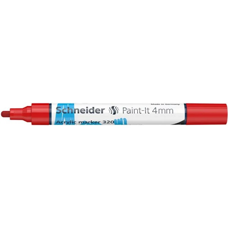 Dekormarker, akril, 4 mm, SCHNEIDER "Paint-It 320", piros