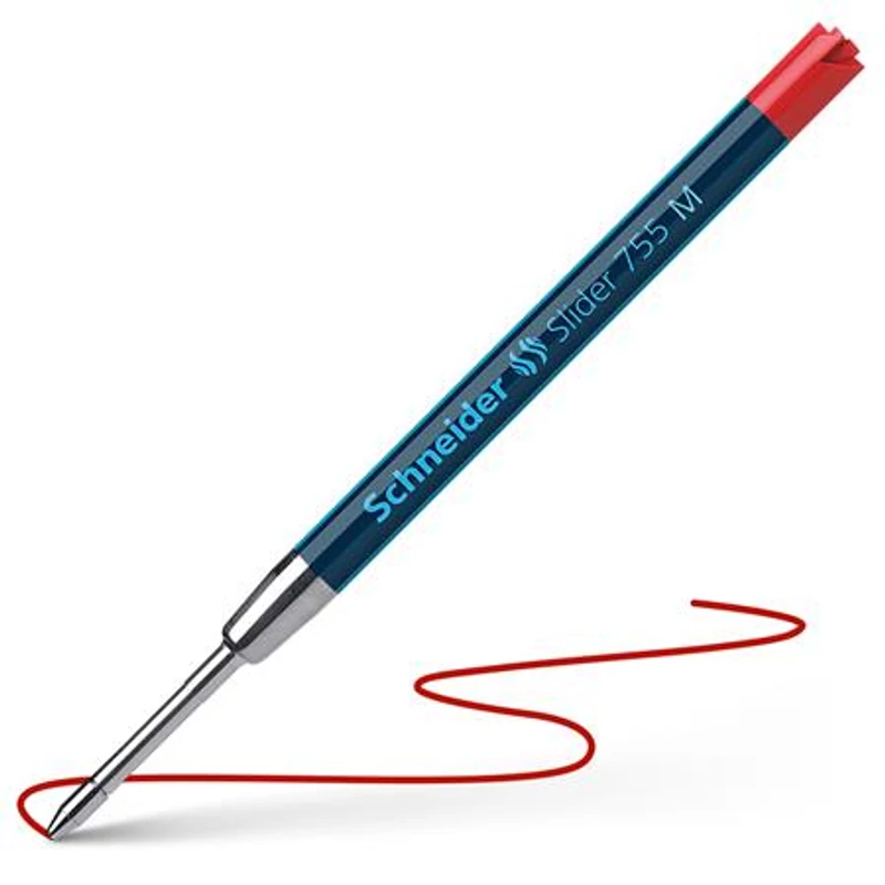 Golyóstollbetét, 0,5 mm, SCHNEIDER "Slider 755", piros,Golyóstollbetét, 0,5 mm, SCHNEIDER "Slider 755", piros