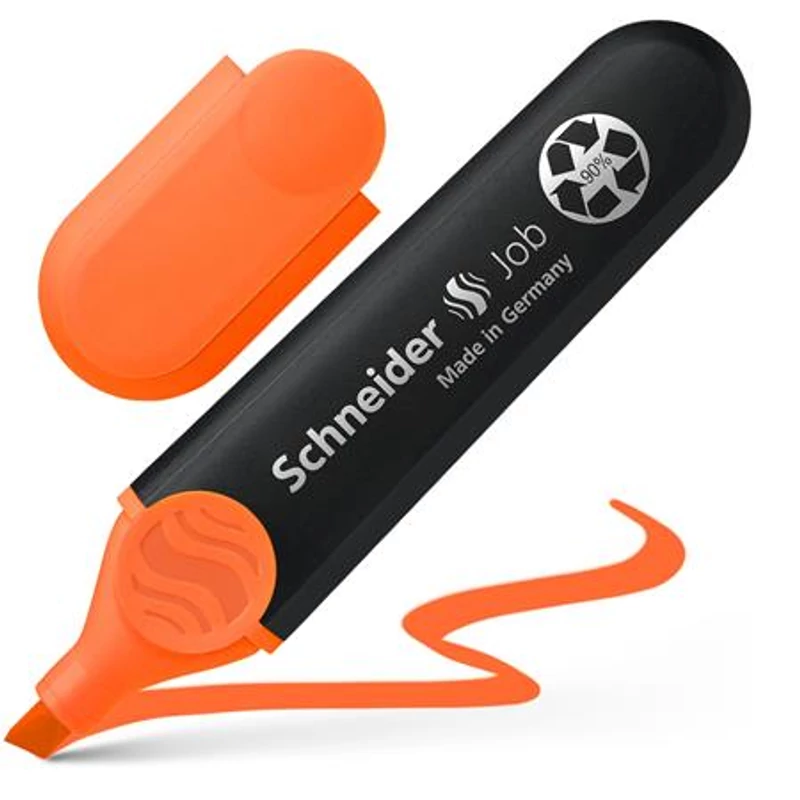 Szövegkiemelő, 1-5 mm, SCHNEIDER „Job 150”, narancssárga