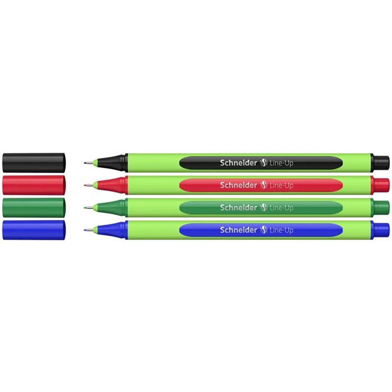 Tűfilc készlet, 0,4 mm, SCHNEIDER "Line-Up", 4 különböző szín