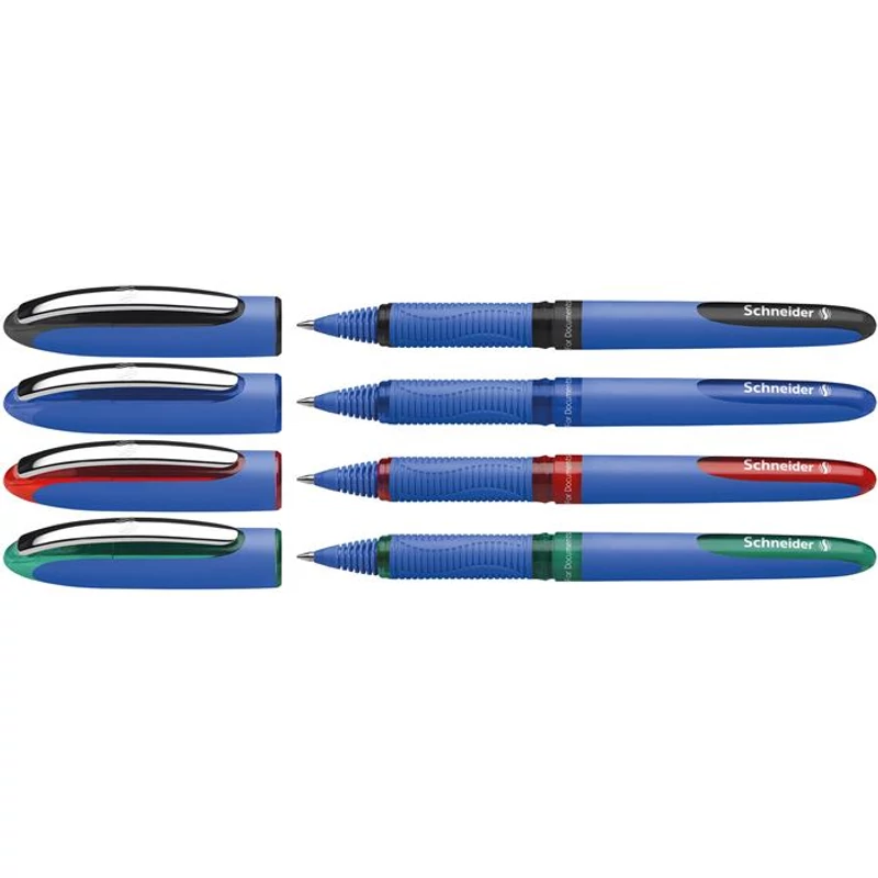 Rollertoll készlet, 0,5 mm, SCHNEIDER "One Hybrid C", 4 szín,Rollertoll készlet, 0,5 mm, SCHNEIDER "One Hybrid C", 4 szín