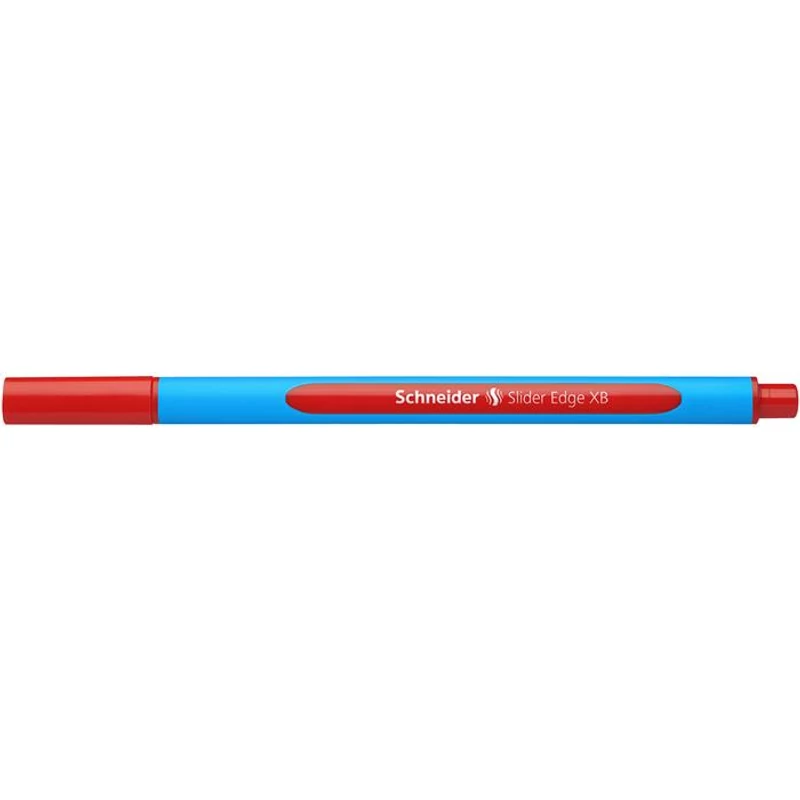 Golyóstoll, 0,7 mm, kupakos, SCHNEIDER "Slider Edge XB", piros