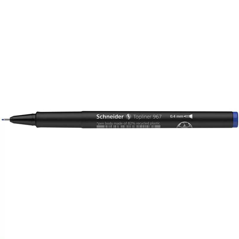 Tűfilc, 0,4 mm, SCHNEIDER "Topliner 967", kék