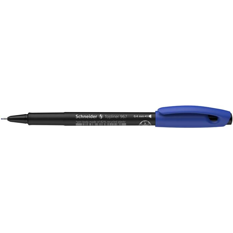 Tűfilc, 0,4 mm, SCHNEIDER "Topliner 967", kék