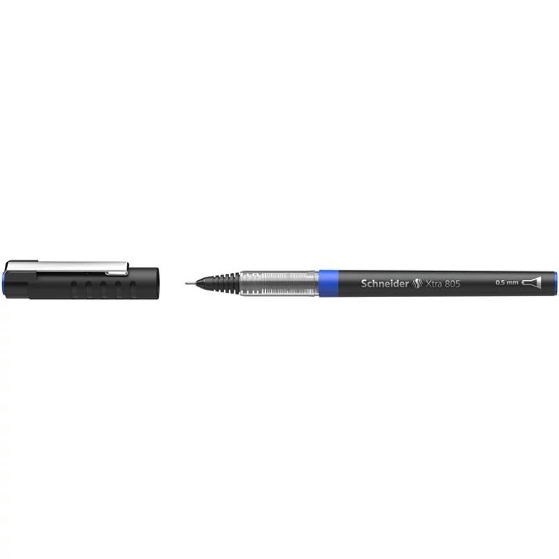 Rollertoll, 0,5 mm, tűhegyű, SCHNEIDER "XTRA 805", kék,Rollertoll, 0,5 mm, tűhegyű, SCHNEIDER "XTRA 805", kék,Rollertoll, 0,5 mm, tűhegyű, SCHNEIDER "XTRA 805", kék